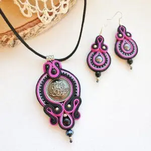Purple jewelry set