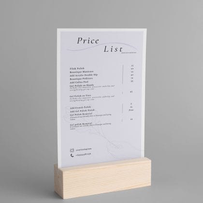 Original Price List