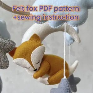 Felt fox pdf pattern and instruction