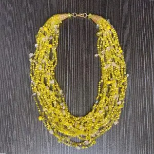 yellow necklace