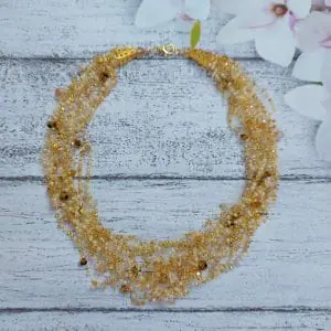 beige necklace