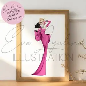 DIGITAL DOWNLOAD Girl’s Best Friend (Printable Illustration)