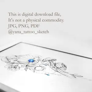 Ocean Jellyfish Tattoo Designs Seashell Tattoo Idea Drawing
