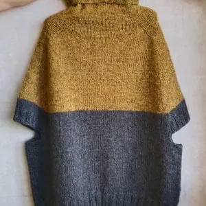 Barley. Oversize Chunky Knit Mohair Blend Turtleneck Pullover