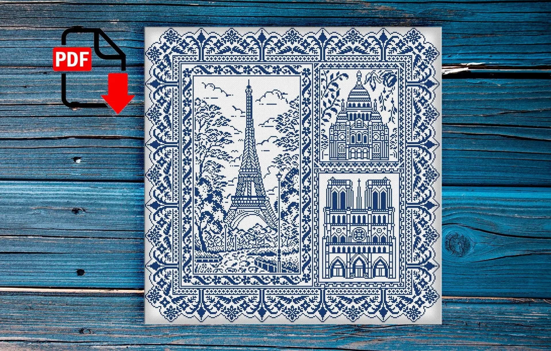 Cross stitch pattern Sampler Paris pattern Vintage cross stitch 1 Cross stitch pattern Sampler Paris pattern Vintage cross stitch