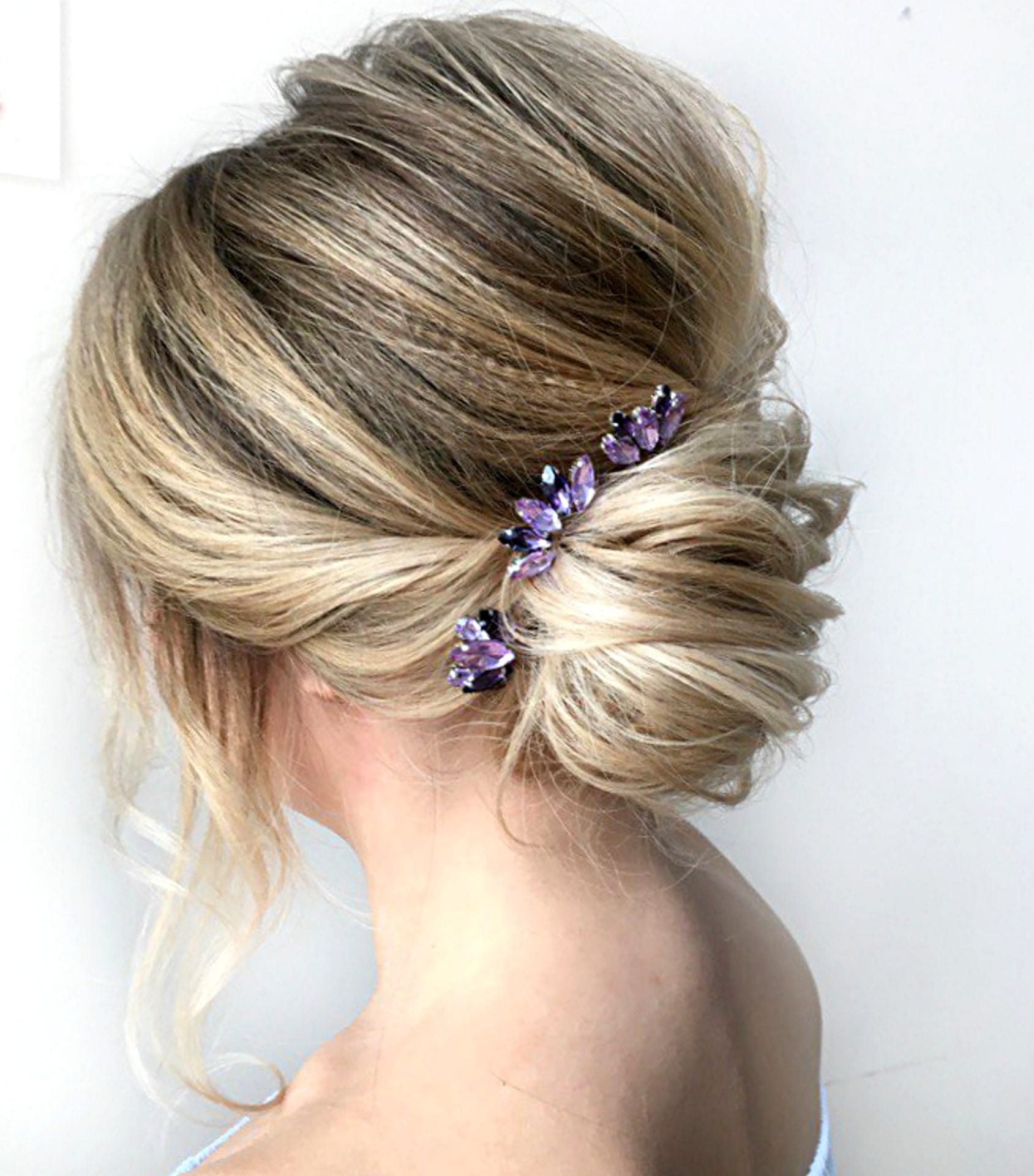 Purple hair pins handmade hair pins Lavender hair pins deals wedding hair piece Bridal hair pins