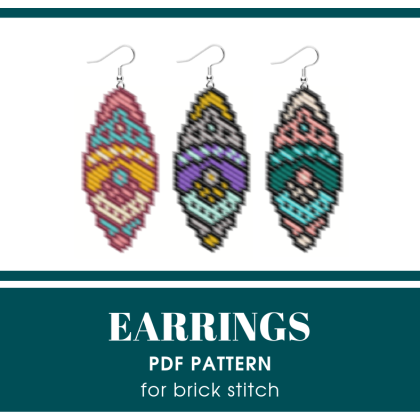 earrings bead pattern