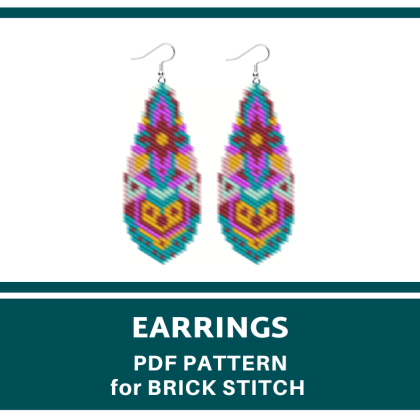 earrings bead pattern