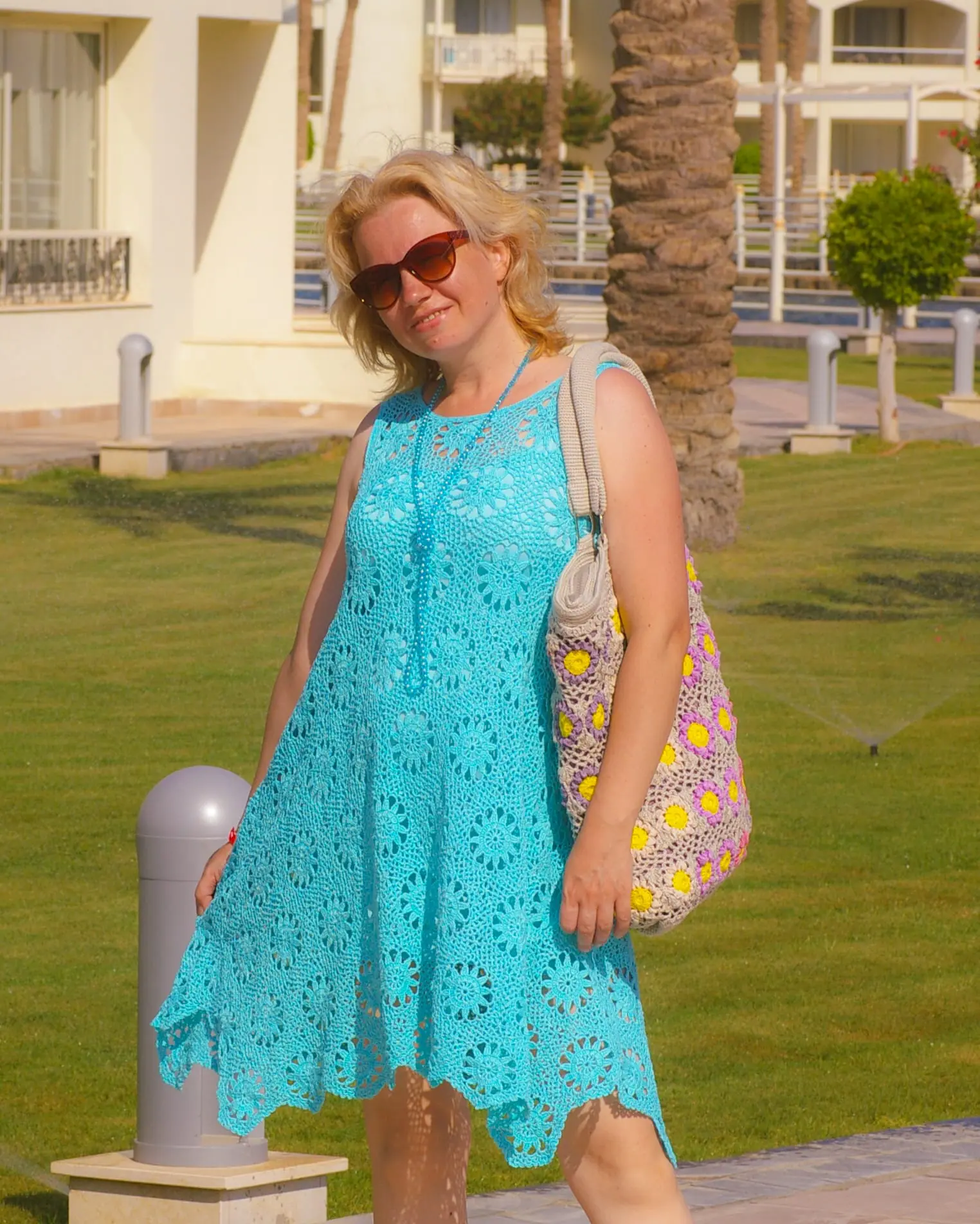 Women motifs sundress Amelia crochet pattern