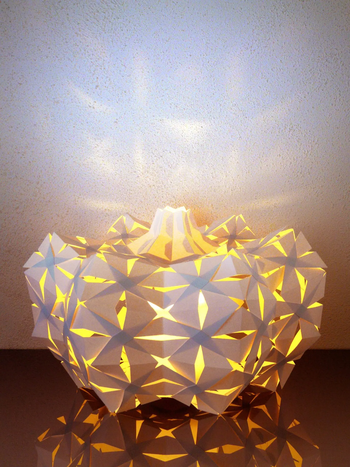 Papercraft Pumpkin Lamp PDF DXF Templates