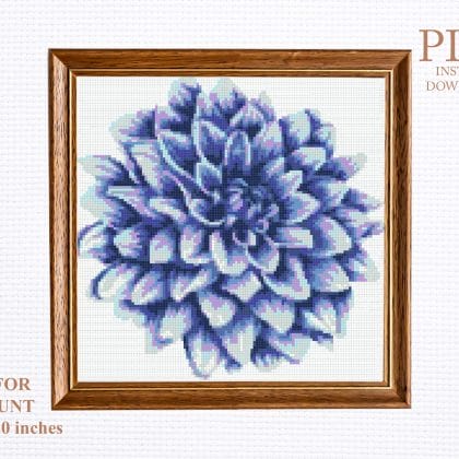 hydrangea cross stitch pattern