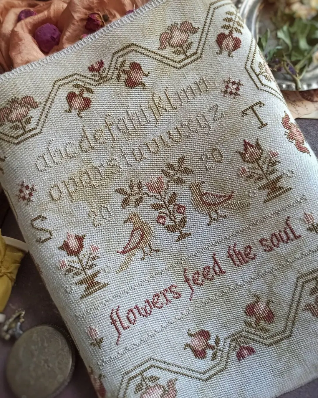 Feed your soul Sampler Cross stitch pattern PDF