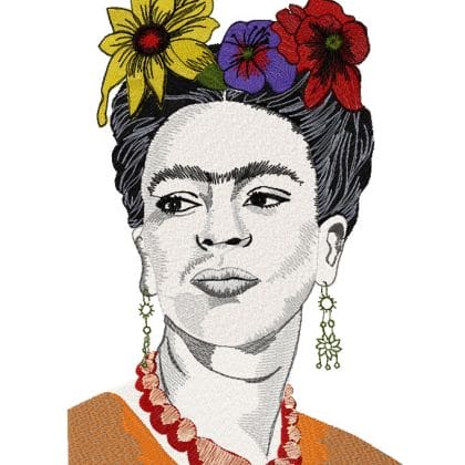 Design Embroidery Machine Patterns Design DIGITAL EMBROIDERY Frieda Kahlo