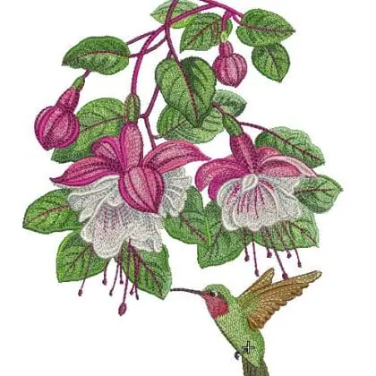 Design Embroidery Machine Patterns Design DIGITAL EMBROIDERY Fuchsia