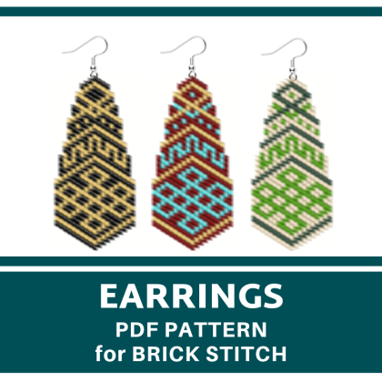 earrings bead pattern