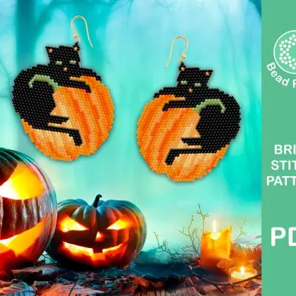 halloween brick stitch pattern