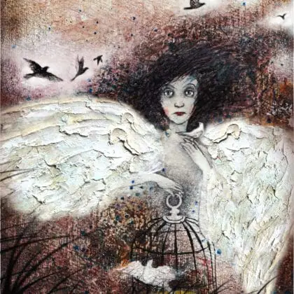 digital painting angel