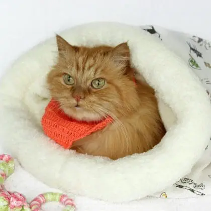 Cat bed sleeping bag, kitten bed, winter warm cat, pet products.