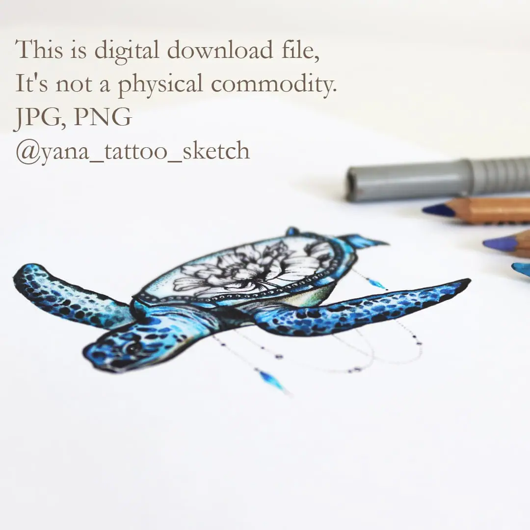 Sea Turtle Tattoo Designs Animal Sea Turtle Tattoo Idea Sketch 2 Sea Turtle Tattoo Designs Animal Sea Turtle Tattoo Idea Sketch - Image 2