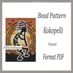 Kokopelli bead pattern Kokopelli bead tapestry pattern Bead Kokopelli patterns Olegirabeadpatterns