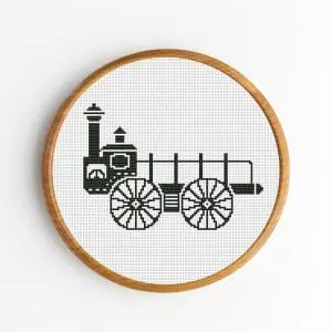 Nursery-Decor-Cross-Stitch-Pattern-PDF-Retro-car-DIY-Gift-2-3