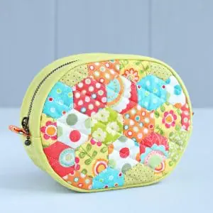 PDF Oval Quilted Pouch Sewing Pattern