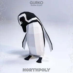 Itchy Magellanic Penguin Papercraft, Pdf, Gurko, Pepakura, DIY