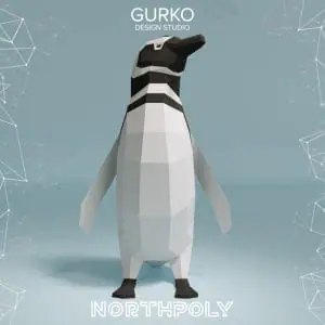 Magellanic Penguin №1 Papercraft, Pdf, Gurko, Pepakura, DIY Craft