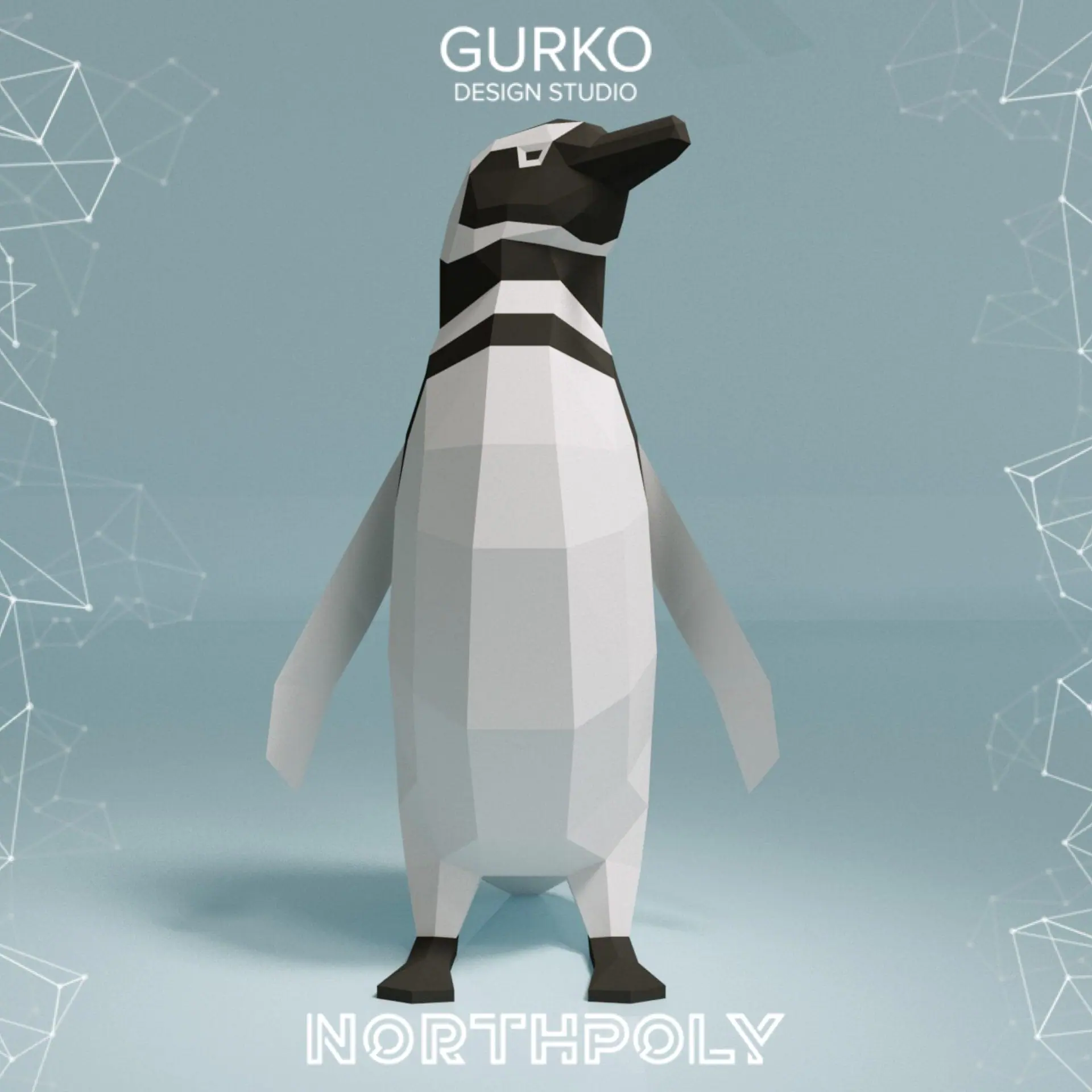 Magellanic Penguin №1 Papercraft, Pdf, Gurko, Pepakura, DIY Craft