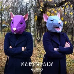 2 Rat Masks Papercraft, Mouse, Pdf, Gurko, Low Poly, DIY Craft