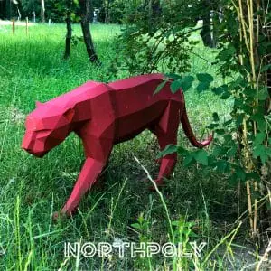 Panther Papercraft, Pdf, Gurko, Pepakura, Low Poly, Template