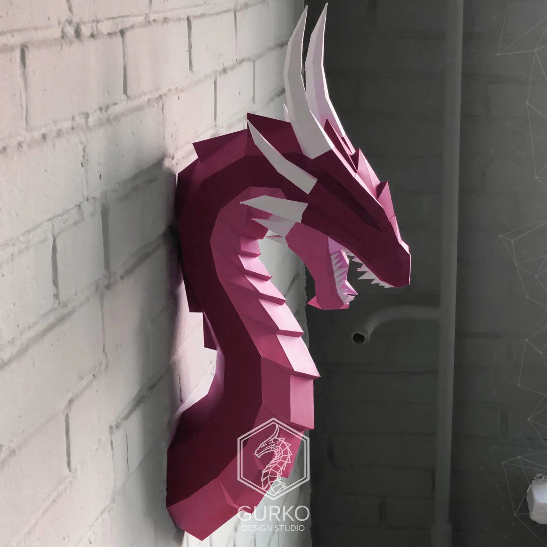 Papercraft Awesome Dragon With Wings, Pdf, Gurko, Template, DIY 6 Papercraft Awesome Dragon With Wings, Pdf, Gurko, Template, DIY - Image 6