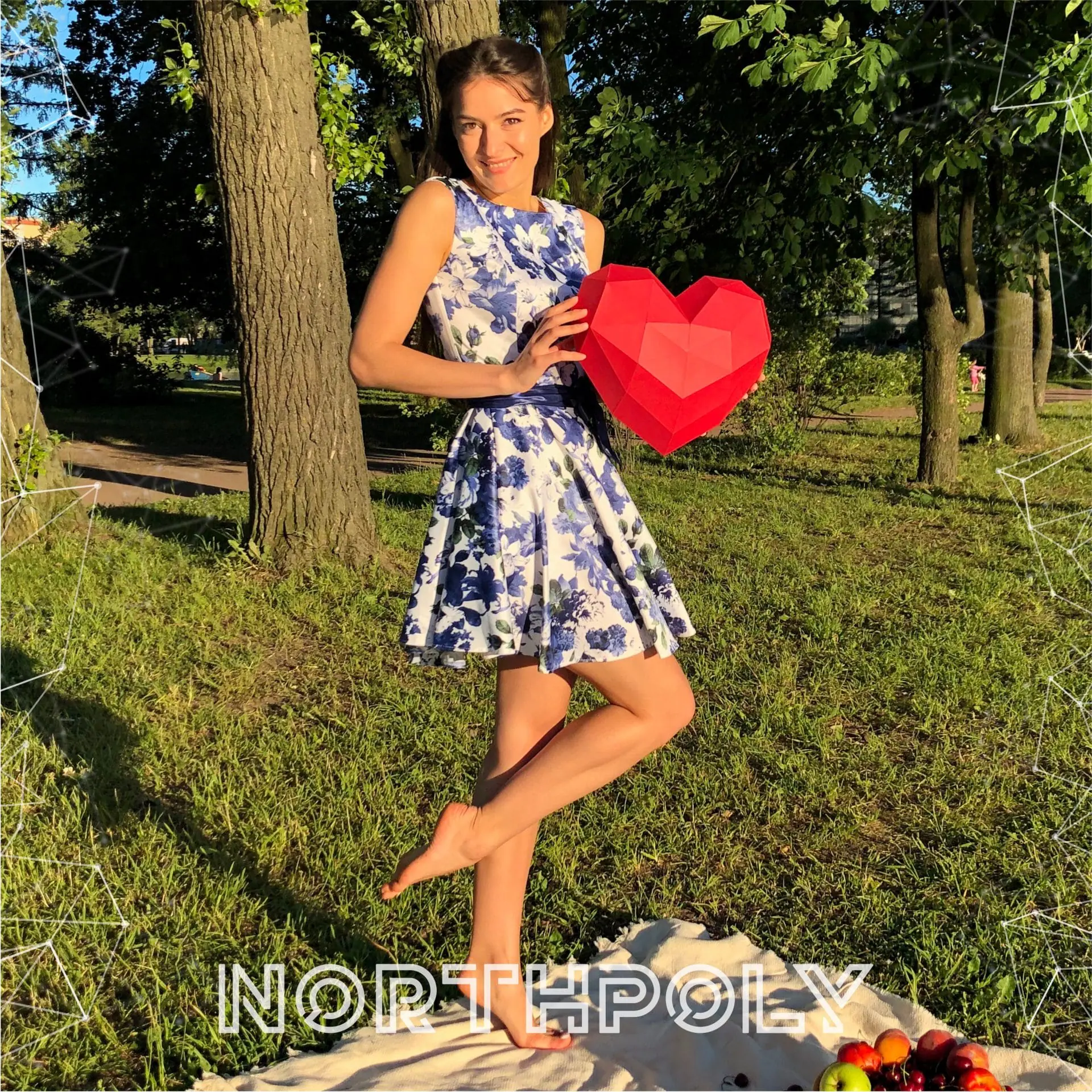 Heart Papercraft, St Valentines Day, Pdf, Gurko, Low Poly, DIY 3 Heart Papercraft, St Valentines Day, Pdf, Gurko, Low Poly, DIY - Image 3