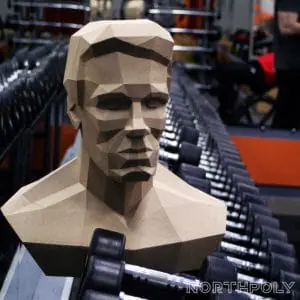 Arnold Head Papercraft, Pdf, Gurko, Template, Low Poly, DIY Craft