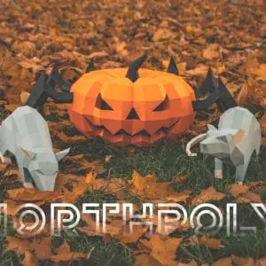 4 Rats And Pumpkin-Spider Papercraft, Halloween, Pdf, Gurko