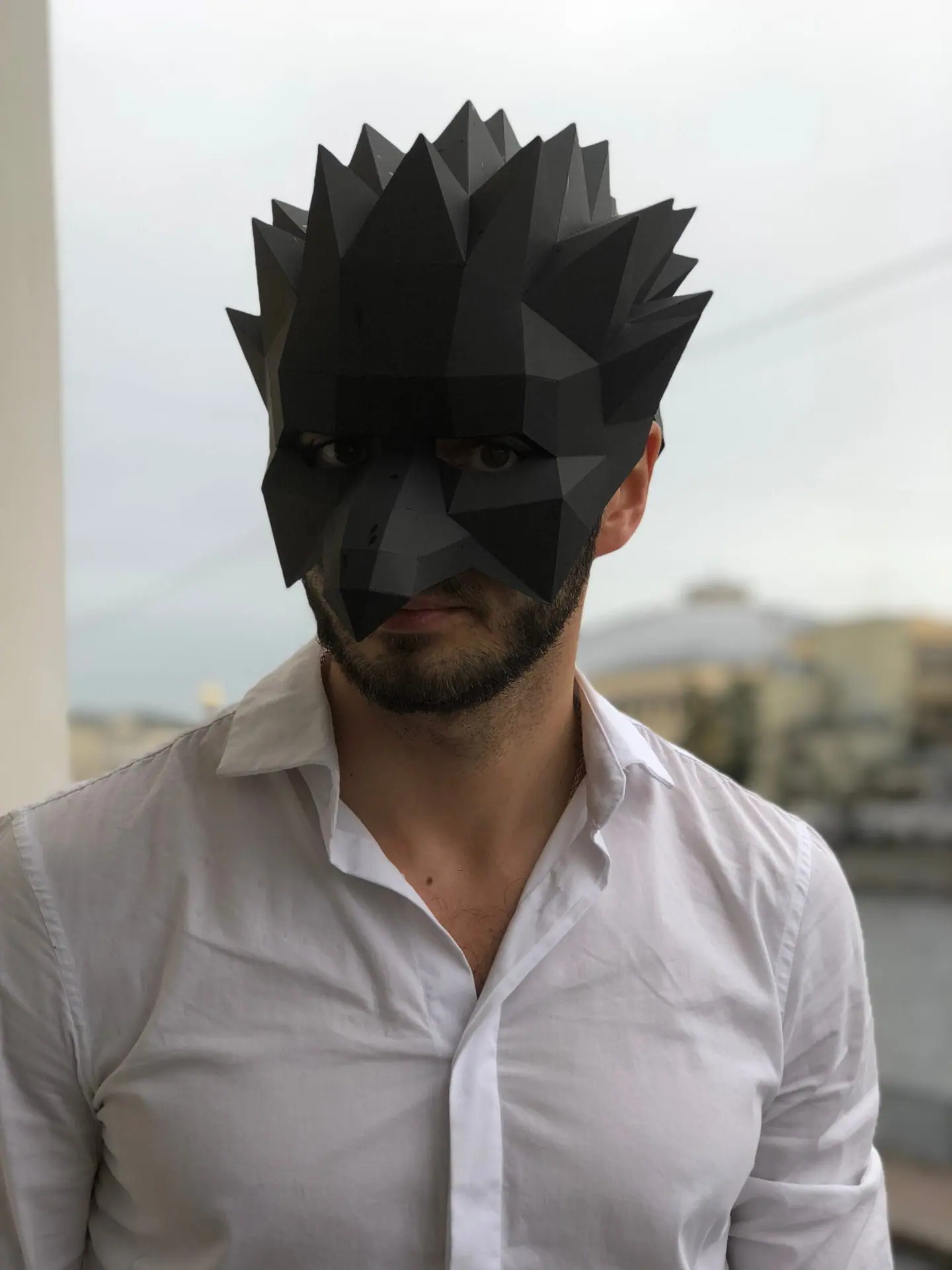 Crow Mask Papercraft, Bird Mask, Pdf, Gurko, Template, Low Poly