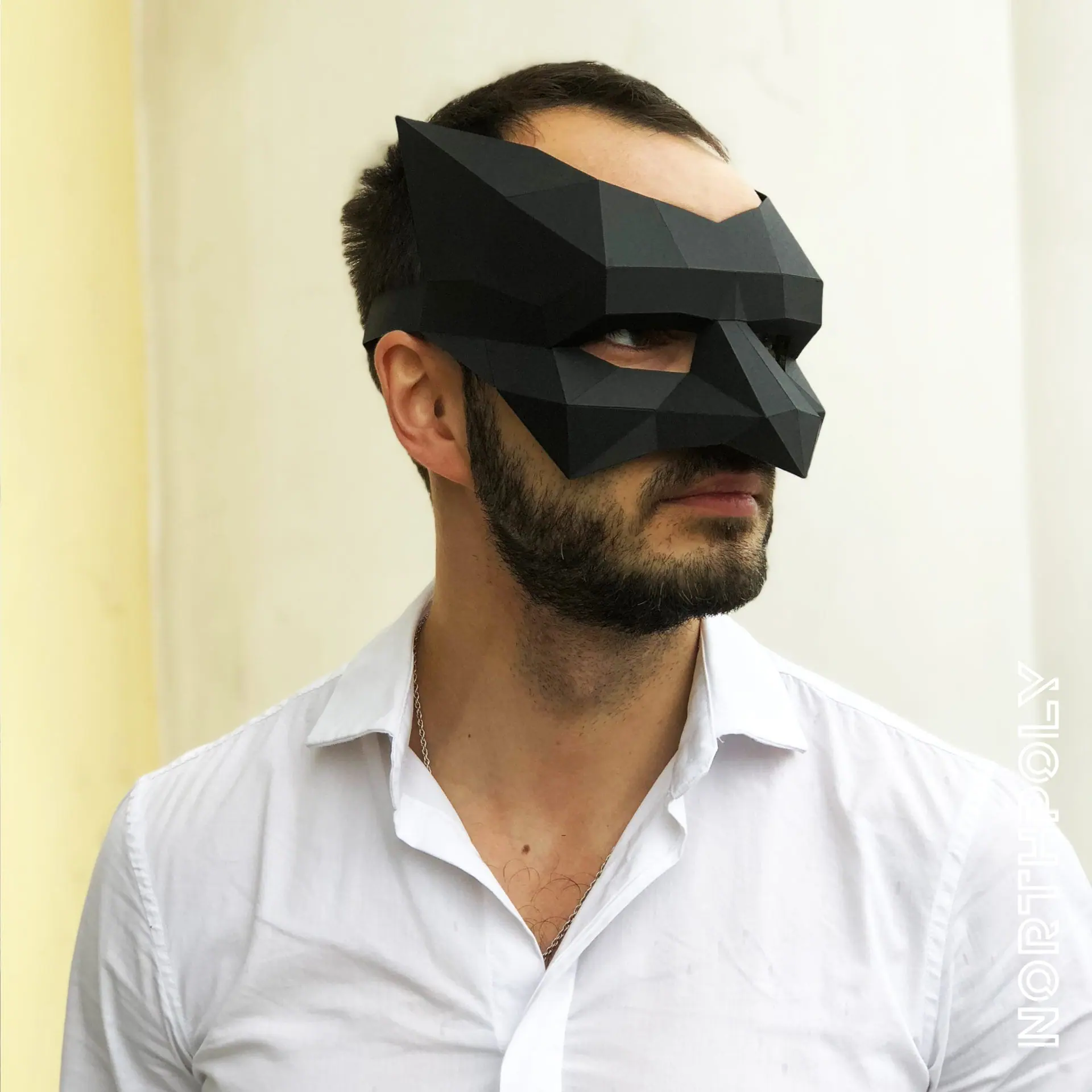 Crow Mini Mask Papercraft, Bird Mask, Pdf, Gurko, Template, DIY