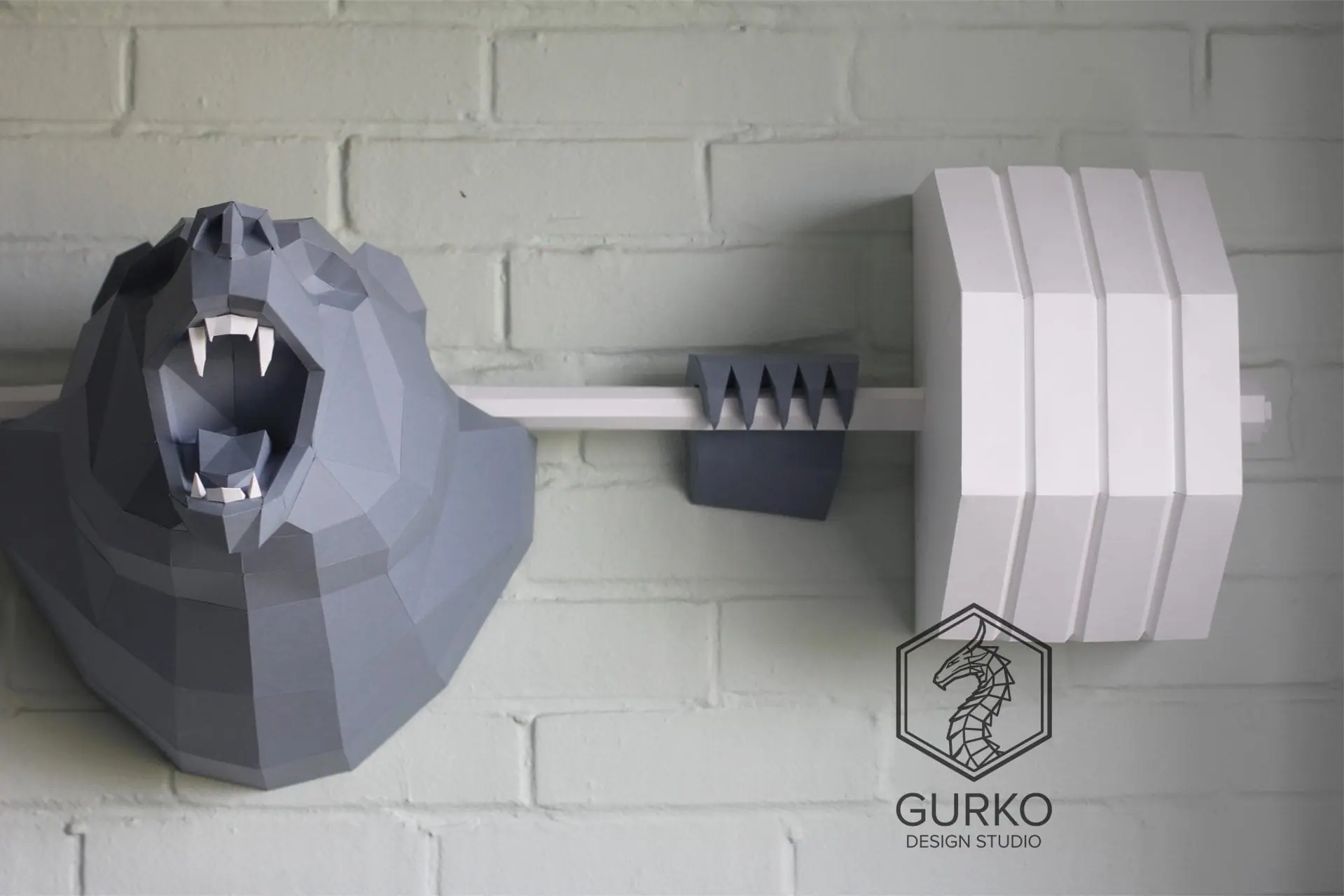 Strong Bear Papercraft, Pdf, Gurko, Low Poly, DIY Craft, Template 4 Strong Bear Papercraft, Pdf, Gurko, Low Poly, DIY Craft, Template - Image 4