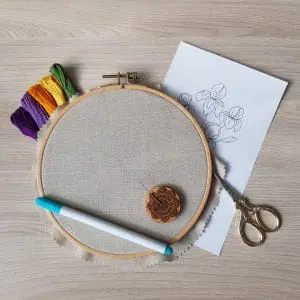irises pattern pdf hand embroidery