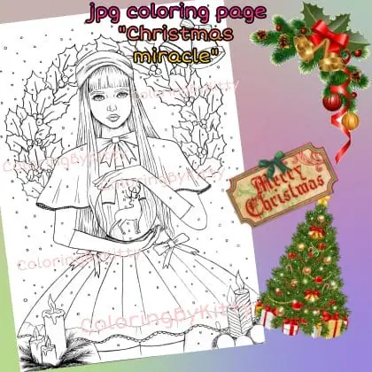 Coloring page “Christmas miracle”