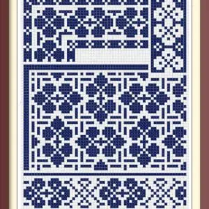 Borders Cross Stitch Pattern Antique Sampler