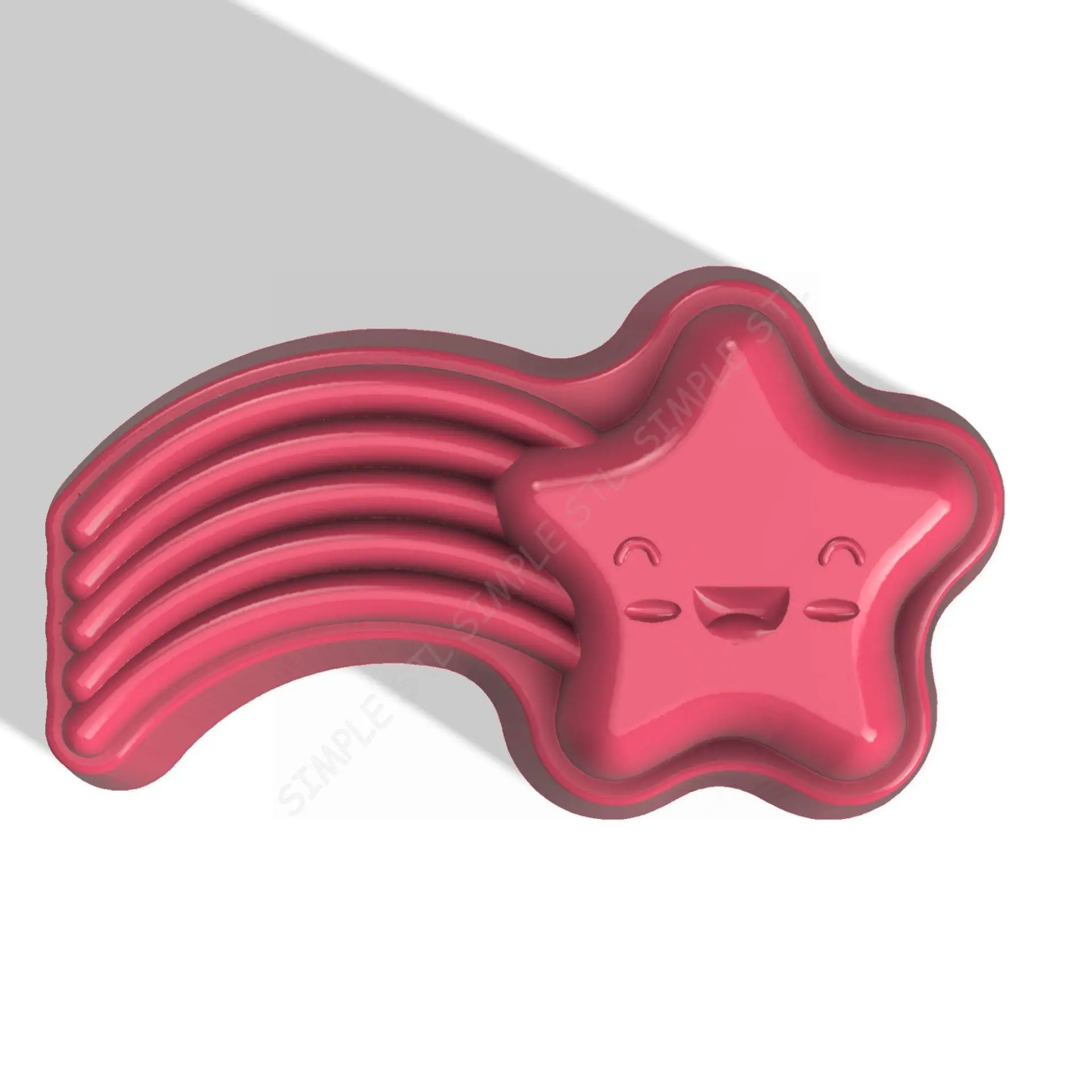 Shooting star STL file for vacuum forming and 3D printing