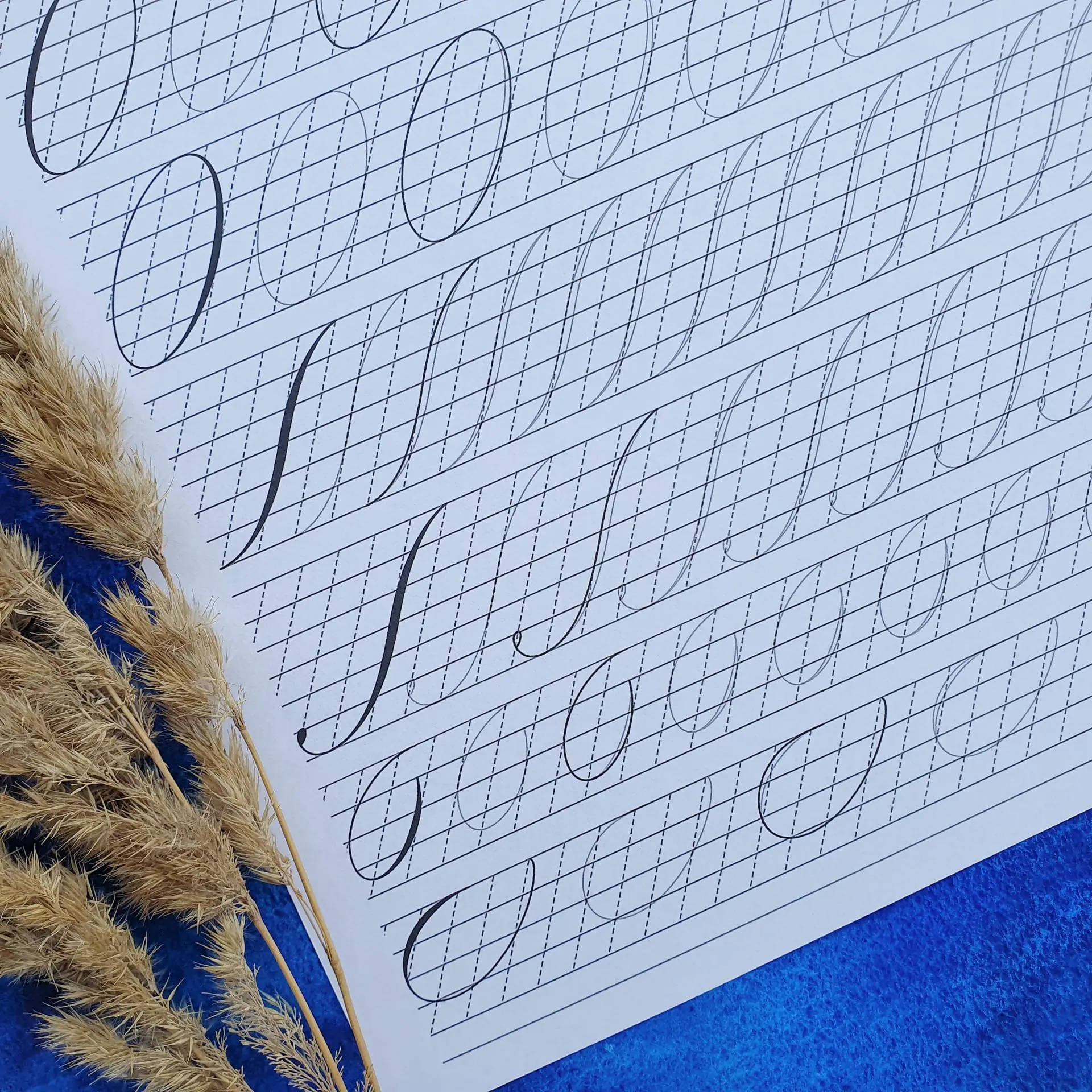 Faux Copperplate Calligraphy Basic strokes PDF Worksheets 10 Faux Copperplate Calligraphy Basic strokes PDF Worksheets - Image 10