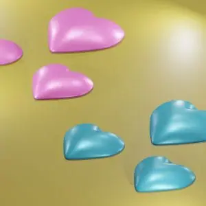 Panty and Stocking with Garterbelt angel hearts[3D PRINT FILES]