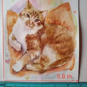 Sweet Charlie Portrait Watercolor Painting