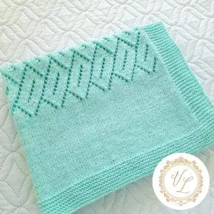 Step-by-Step Knitting Pattern Baby Blanket | V116