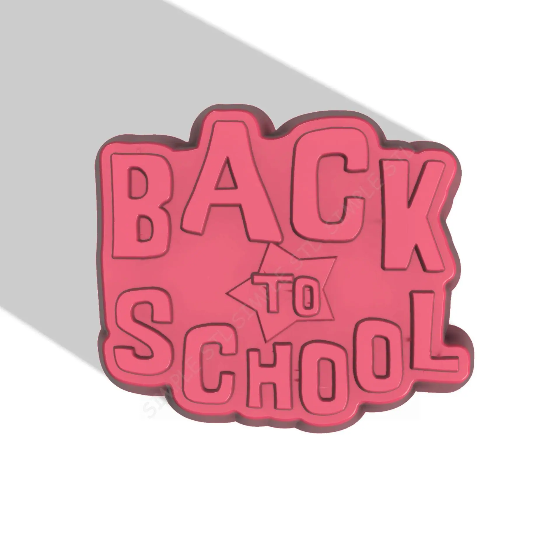 Back to school STL file for vacuum forming and 3D printing