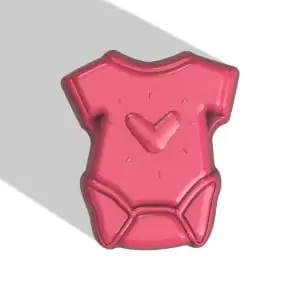 BABY ONESIE STL file for vacuum forming and 3D printing