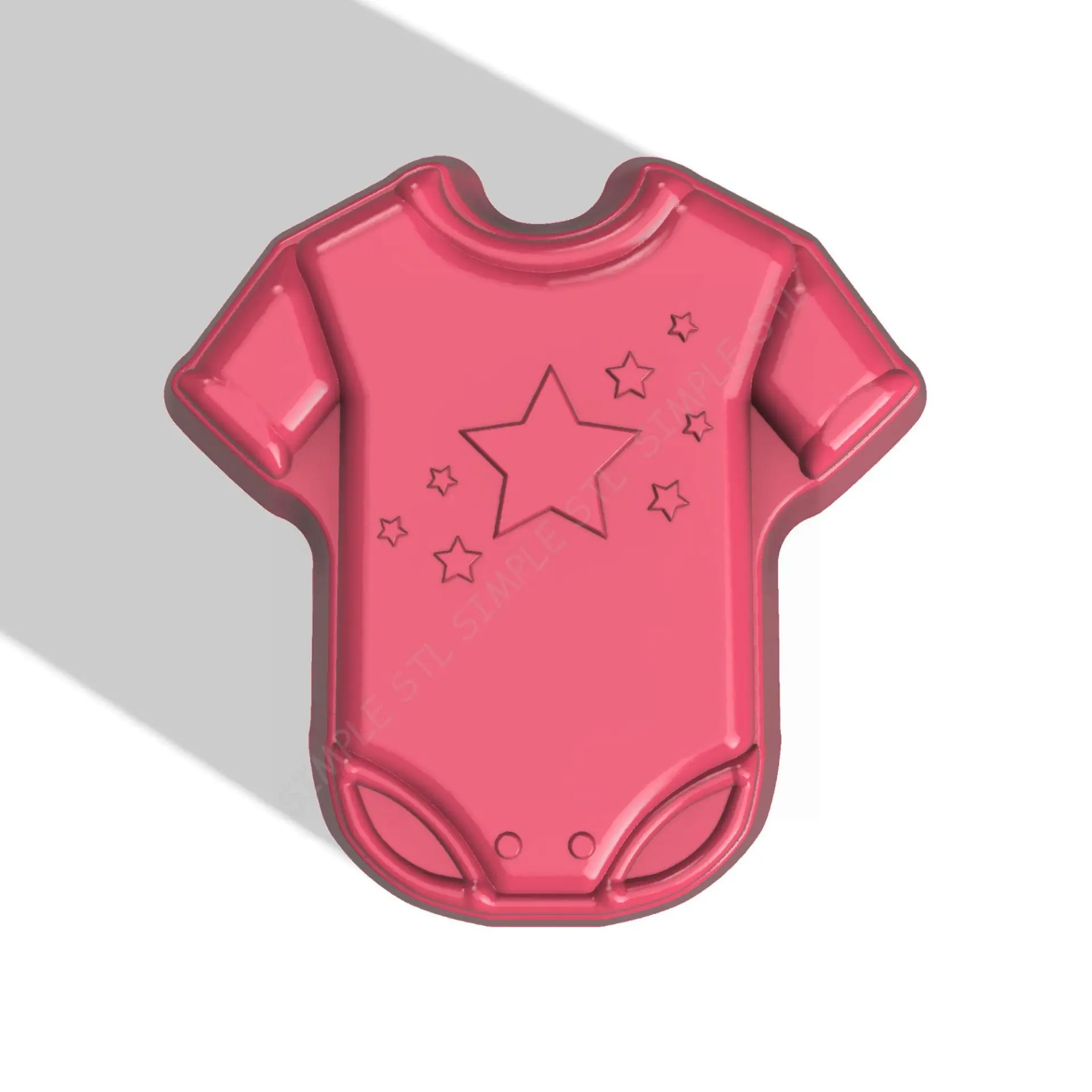 Baby Onesie STL file for vacuum forming and 3D printing