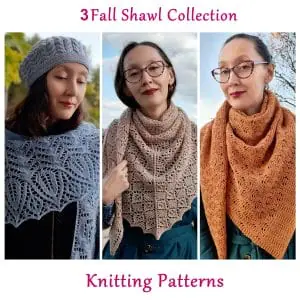 3 Fall Shawl Collection Knitting Patterns